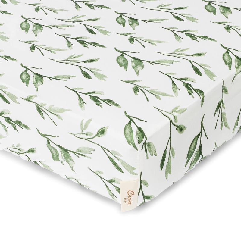 Crane Baby Parker Leaf Crib Sheet