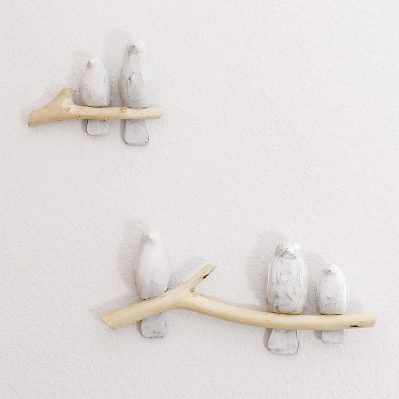 Crane Baby Perch Wall Decor 2Pc