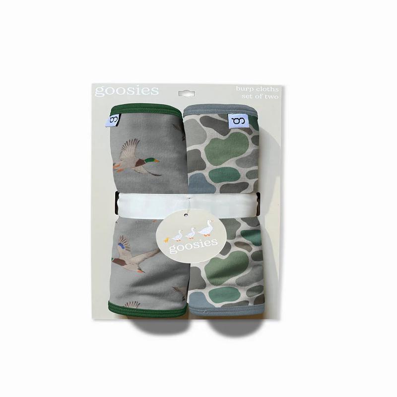 Goosies Mallard Ducks and Camo Burp Cloth Set