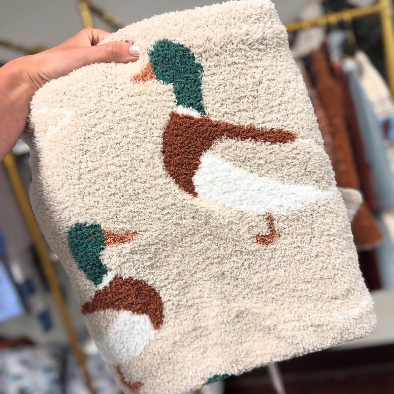 Velvet Fawn My Duckling Chenille Blanket
