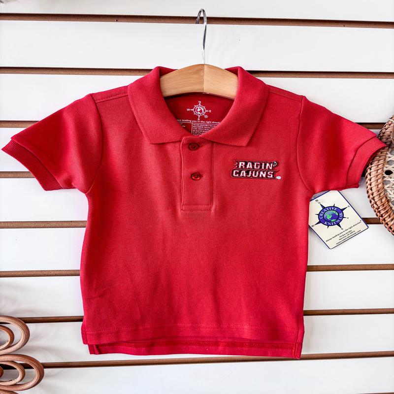 Creative Knitwear Ragin Cajun\'s Red Polo Shirt