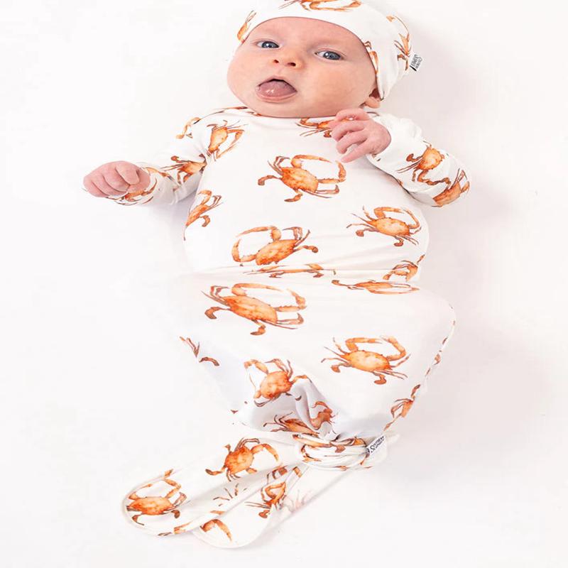Southern Slumber Orange Crab Gown
