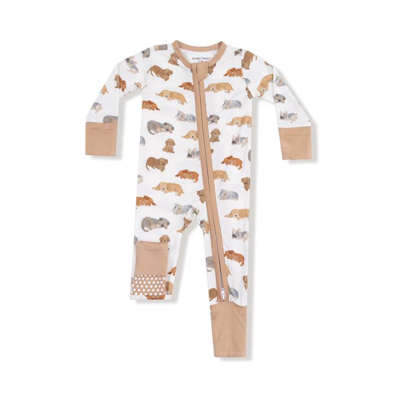 Angel Dear Napping Puppies Zipper Romper