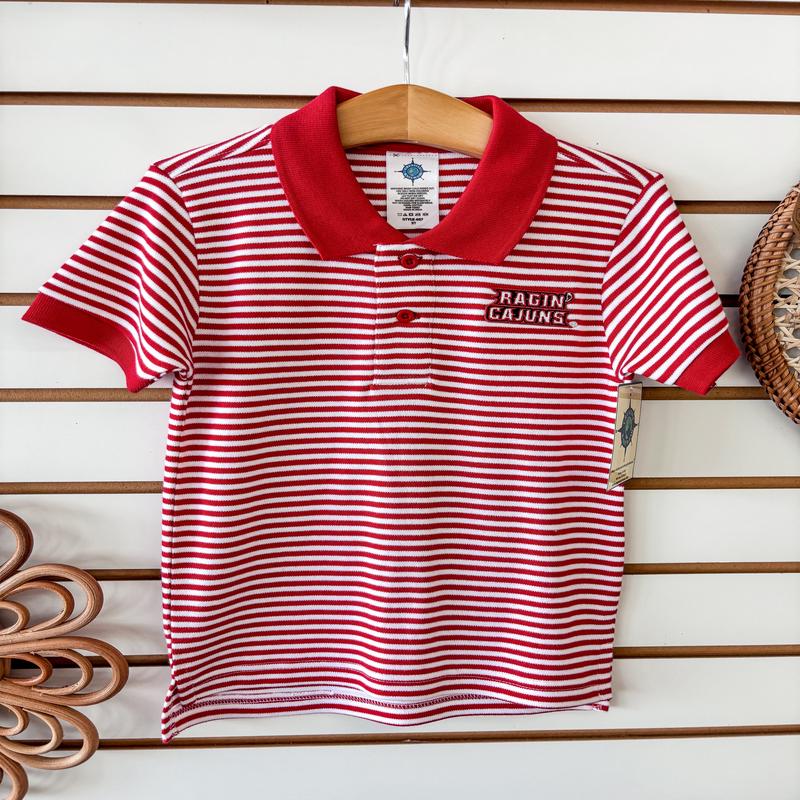 Creative Knitwear Ragin\' Cajun Striped Polo