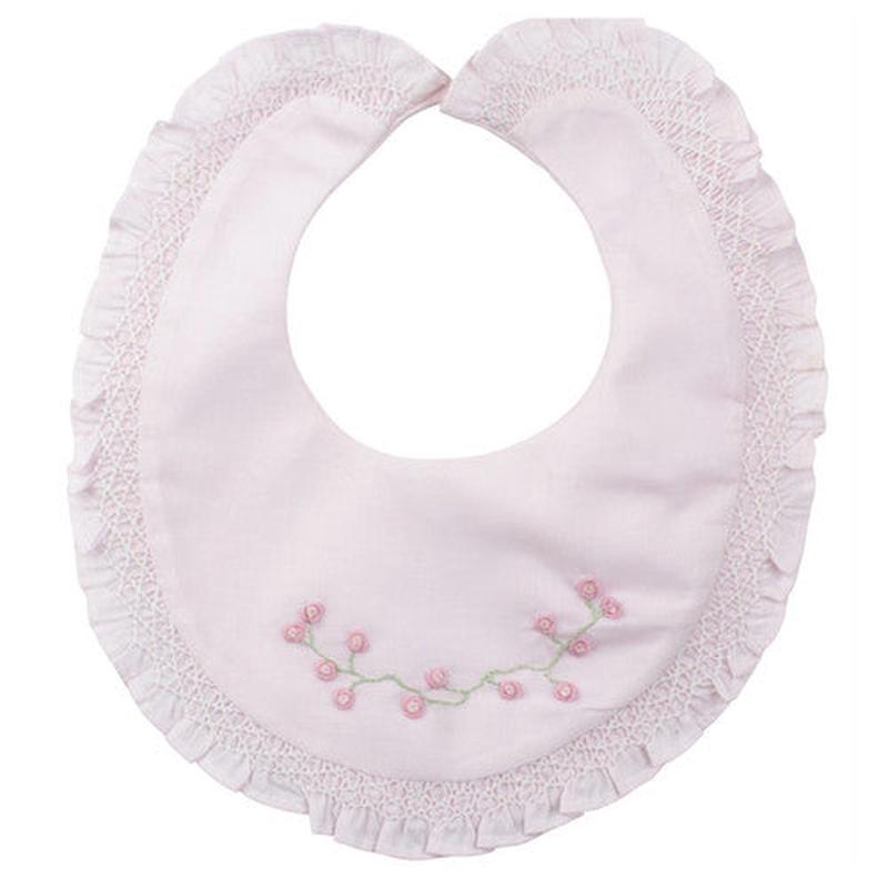 Feltman Brothers Pink Rose Garden Bib