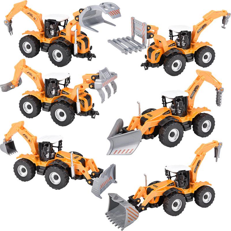 Diecast Pull Back Farm Tractor Assortment