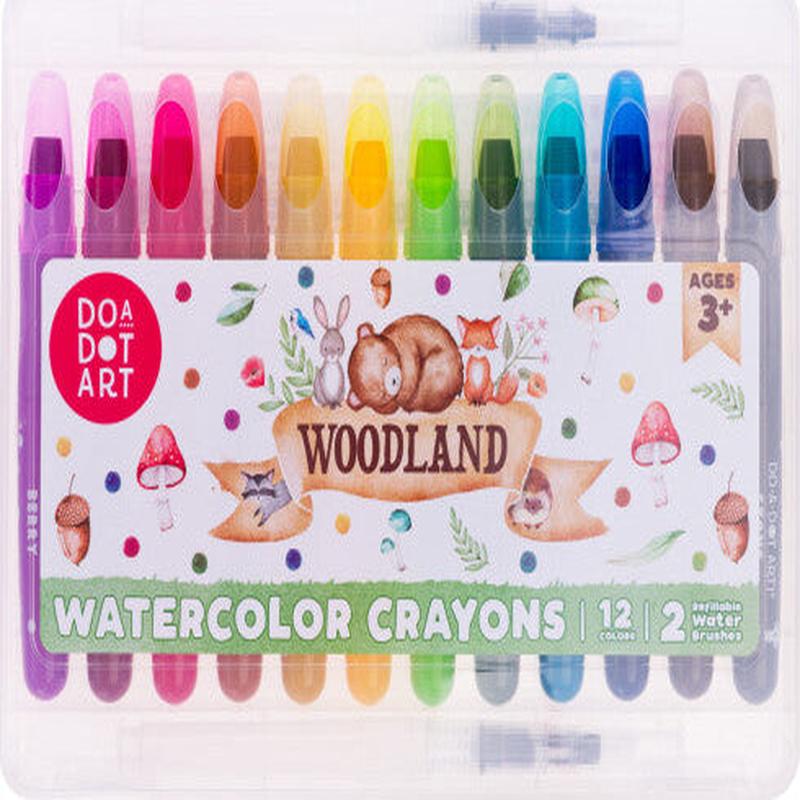 Watercolor Crayons Woodland
