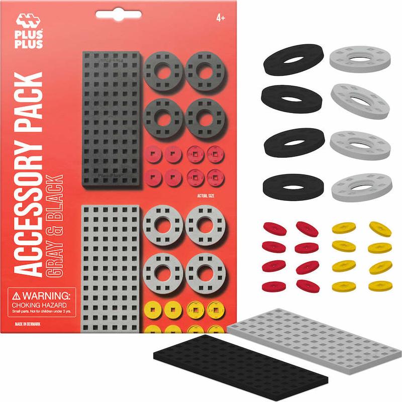 Plus-Plus Accessory Pack - Gray & Black