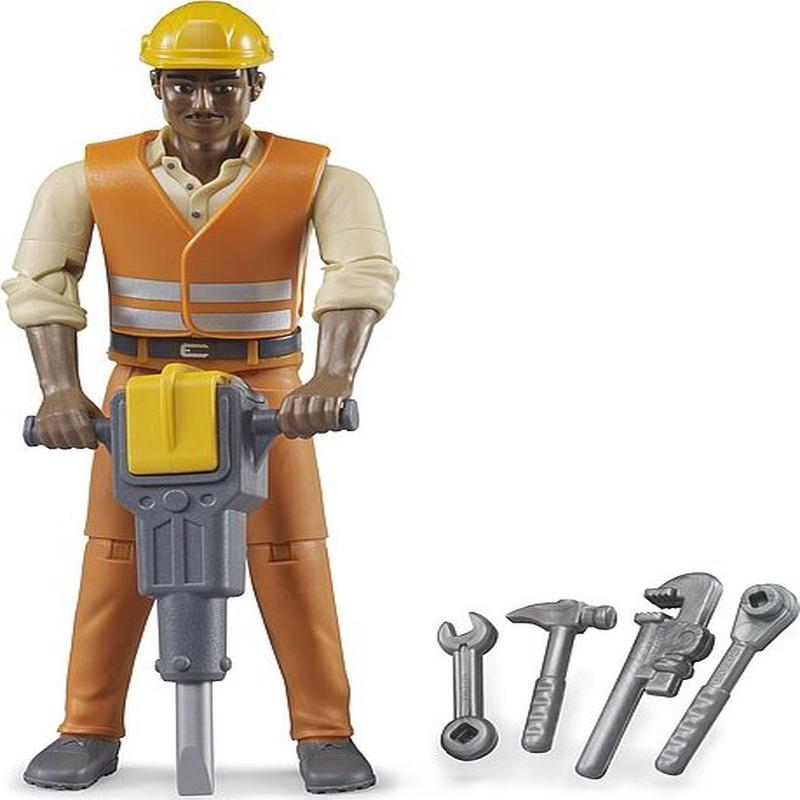 Construction worker medium skin with accessories