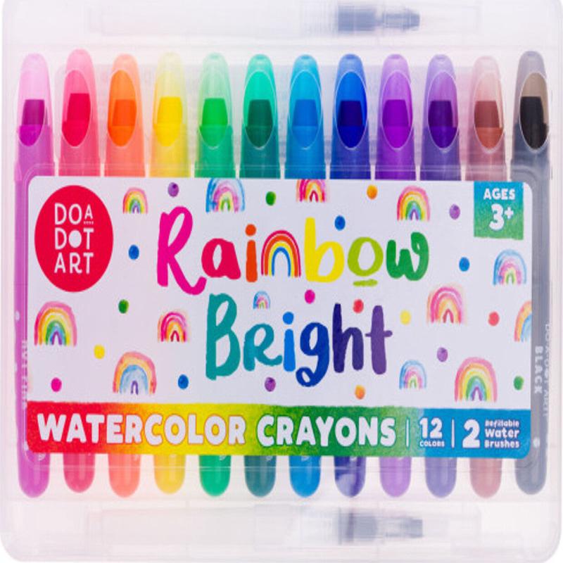 Watercolor Crayons Rainbow