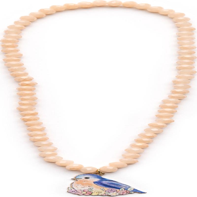 Spring Bluebird Necklace
