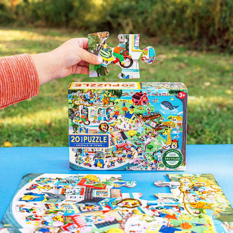 Animals in Town 20 Piece Puzzle