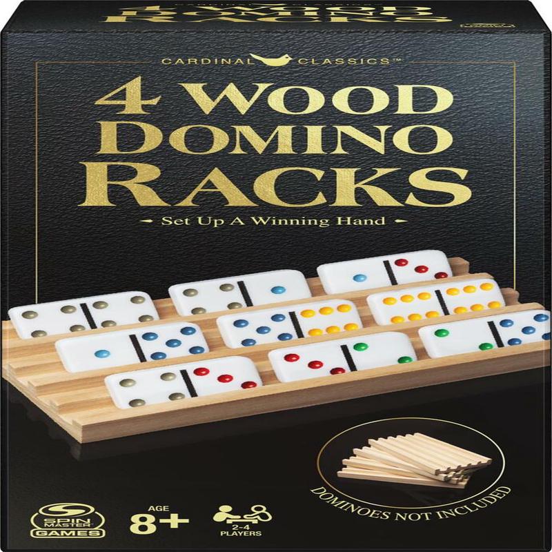 4 Wood Domino Racks