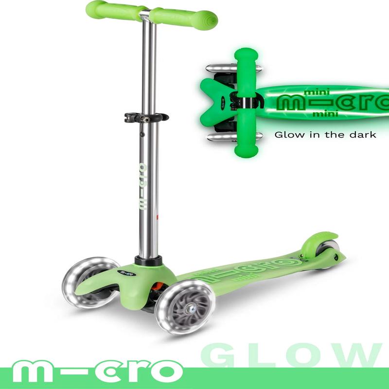 Micro Mini Glow Plus LED Scooter - Icy Lime