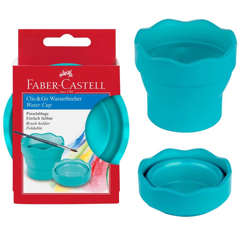 Clic&Go Collapsible Water Cup - Turquoise