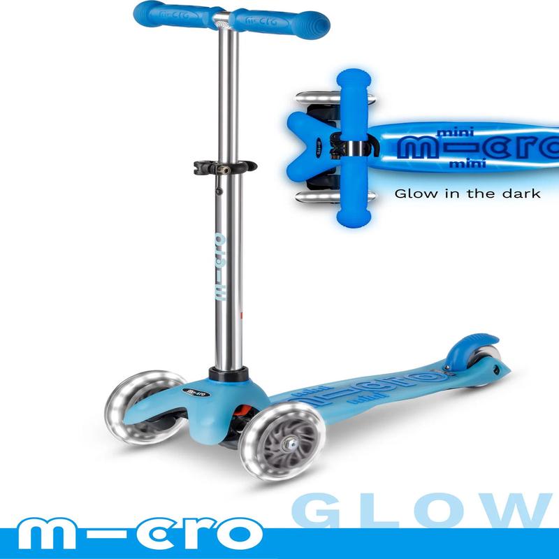 Micro Mini Glow Plus LED Scooter - Arctic Blue