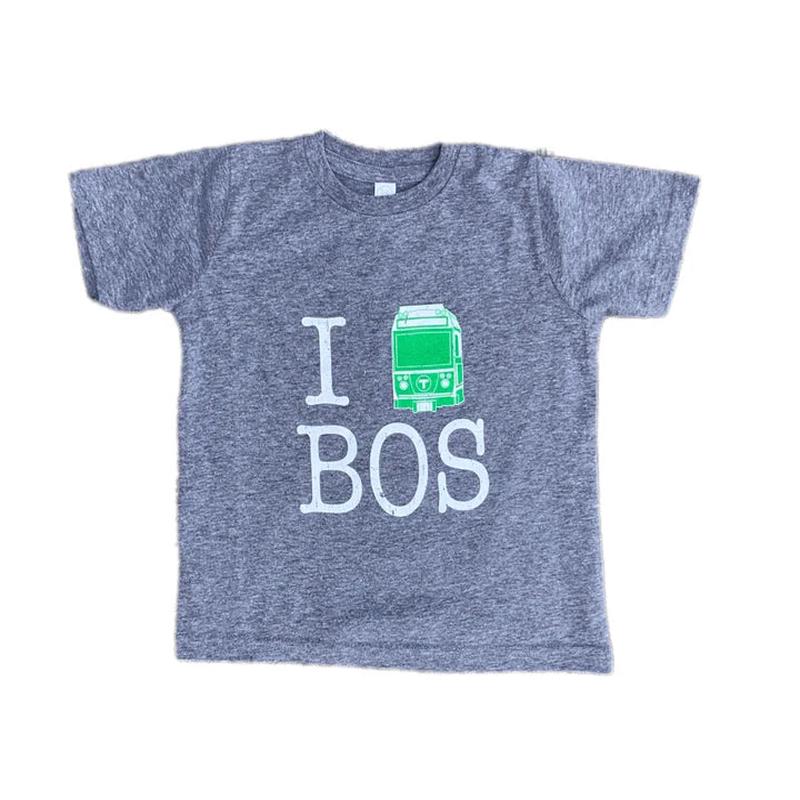 Toddler I \"Green Line\" Boston T-Shirt - Granite 3T