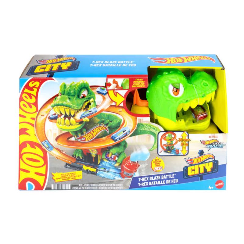 Hot Wheels City T-Rex Blaze Battle