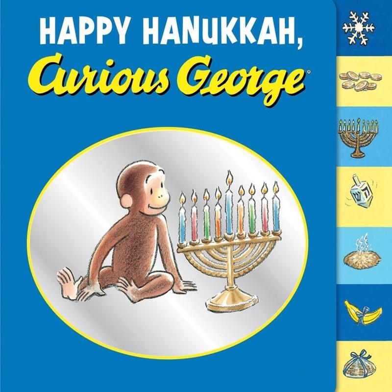 Happy Hanukkah, Curious  George Tabbed Board Book