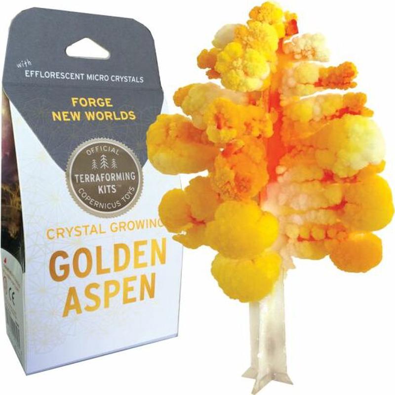 Crystal Growing Golden Aspen