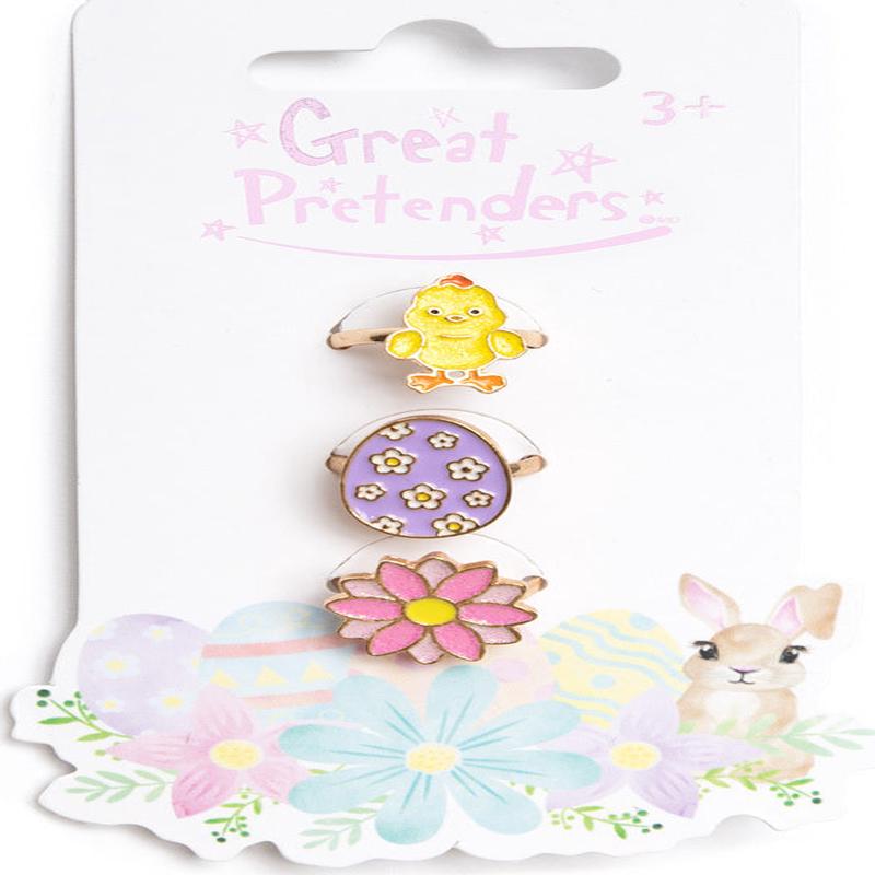 Easter Egg Rings Set, 3pcs